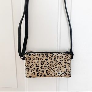 Leopard Print Crossbody Bag